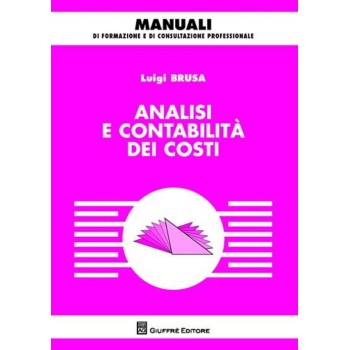 Analisi E Contabilita' Dei Costi