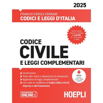 Codice civile e leggi complementari 2025