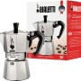 Bialetti Caffettiera Moka Express 6 Tazze, Manico anti scottatura, Non adatta a induzione, 6 Tazze (270 ml), Alluminio - 6 Tazze