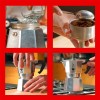 Bialetti Caffettiera Moka Express, Manico anti scottatura, Non adatta a induzione, 1 Tazze (60 ml), Alluminio - 1 Tazza