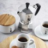 Bialetti Caffettiera Moka Express, Manico anti scottatura, Non adatta a induzione, 1 Tazze (60 ml), Alluminio - 1 Tazza