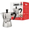 Bialetti Caffettiera Moka Express, Manico anti scottatura, Non adatta a induzione, 1 Tazze (60 ml), Alluminio - 1 Tazza