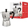 Bialetti Moka Express Caffettiera, Manico Anti Scottatura, Non Adatta A Induzione, Alluminio, Argento, 3 Tazze (130 ml) - 3 Tazze