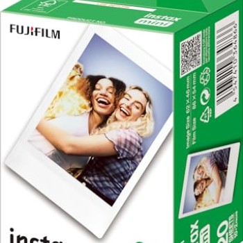 Fujifilm 16386016 Instax Mini Film Pellicola Istantanea per Fotocamere Instax Mini, Formato 46x62 mm, Confezione da 20 Foto