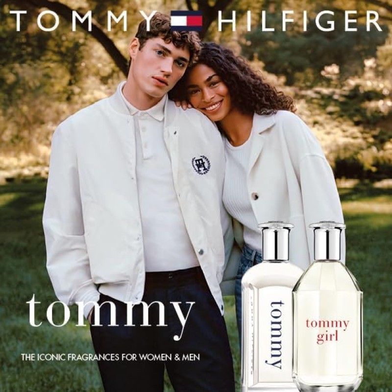 Tommy Hilfiger – Eau de Toilette Tommy 100 ml – Profumo Uomo – Fragranza Fougère – Note Agrumate e Fruttate – Flacone in Vetro Trasparente - 100 ml (Confezione da 1)