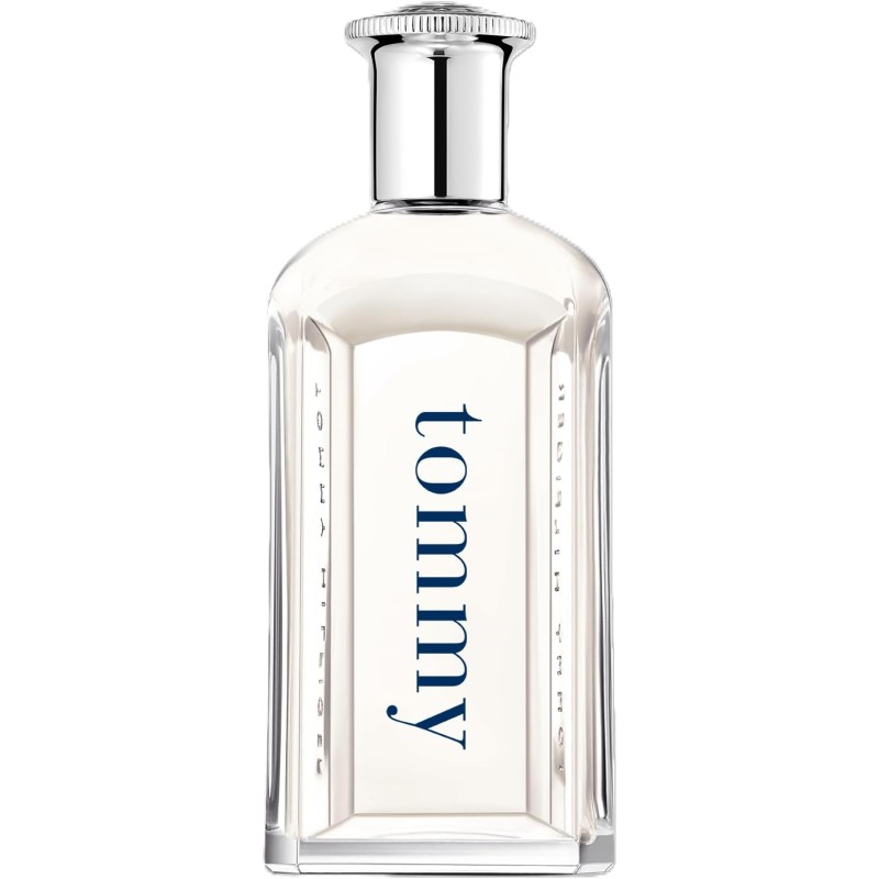 Tommy Hilfiger – Eau de Toilette Tommy 100 ml – Profumo Uomo – Fragranza Fougère – Note Agrumate e Fruttate – Flacone in Vetro Trasparente - 100 ml (Confezione da 1)