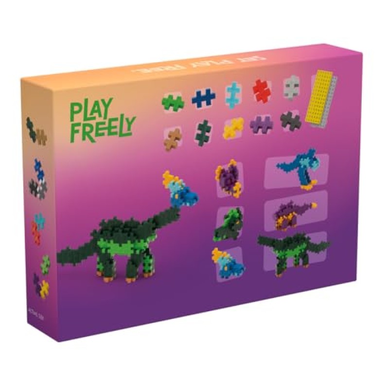 PLUS PLUS - Kit scoperta Dinosauri da 600 pezzi - Gioco di costruzione - PP3918, 3918