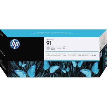 HP 91 C9466A, Cartuccia Originale da 500 Pagine, Compatibile con la Stampante DesignJet Z6100, Grigio Chiaro - Grigio Chiaro
