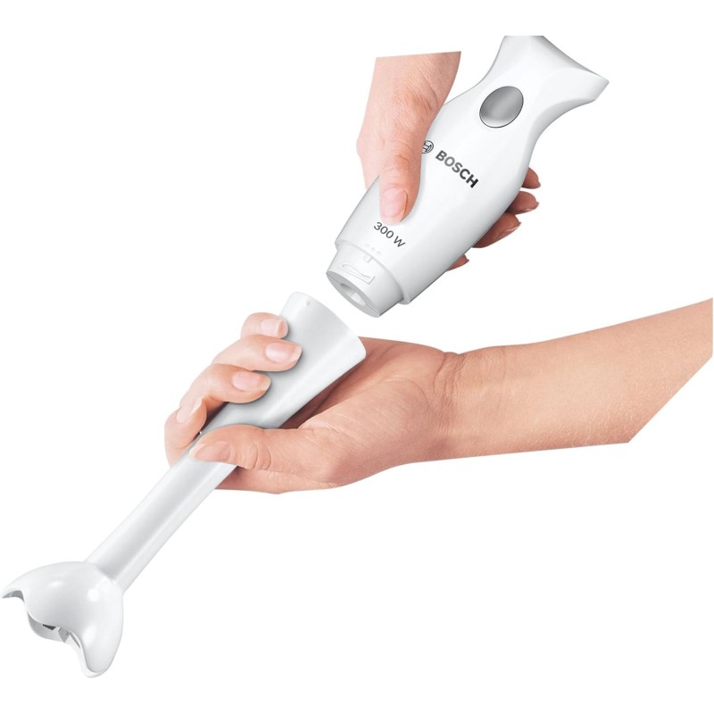 Bosch MSM6B150 Frullatore a immersione, 300W, Impugnatura ergonomica, Facile da usare e pulire, Lama acciaio inox, Piede frullatore anti schizzo, Bicchiere graduto incluso, Grigio Bosch MSM6B150 Frullatore a immersione, 300W, Impugnatura ergonomica, Facile da usare e pulire, Lama acciaio inox, Piede frullatore anti schizzo, Bicchiere graduto incluso, Grigio