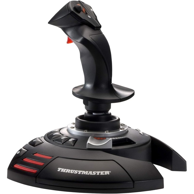 Thrustmaster T.Flight Stick X, Joystick con controllo del timone, tasti e assi riprogrammabili, impugnatura rotante, manetta integrata, grilletto per fuoco rapido, compatibile con PC/USB Thrustmaster T.Flight Stick X, Joystick con controllo del timone, tasti e assi riprogrammabili, impugnatura rotante, manetta integrata, grilletto per fuoco rapido, compatibile con PC/USB