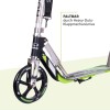 HUDORA BigWheel 205 Pure Scooter, Monopattino per bambini e adulti, Scooter a partire dai 6 anni, City Roller fino a 100 kg, Pieghevole e regolabile in altezza - grigio/verde HUDORA BigWheel 205 Pure Scooter, Monopattino per bambini e adulti, Scooter a partire dai 6 anni, City Roller fino a 100 kg, Pieghevole e regolabile in altezza - grigio/verde