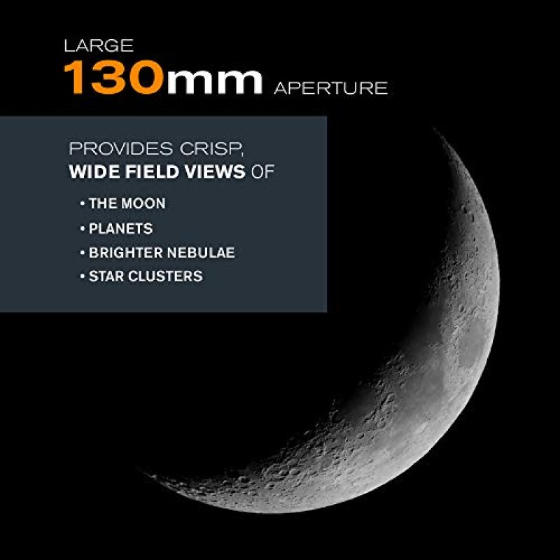 Celestron 31051 AstroMaster 130EQ Telescopio riflettore newtoniano a motore, blu scuro Celestron 31051 AstroMaster 130EQ Telescopio riflettore newtoniano a motore, blu scuro