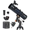Celestron 31051 AstroMaster 130EQ Telescopio riflettore newtoniano a motore, blu scuro Celestron 31051 AstroMaster 130EQ Telescopio riflettore newtoniano a motore, blu scuro