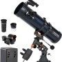 Celestron 31051 AstroMaster 130EQ Telescopio riflettore newtoniano a motore, blu scuro