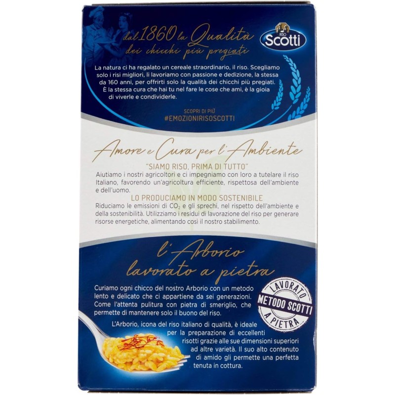 Riso Scotti - Riso Arborio - Riso Superfino - 1 kg - 1 kg (Confezione da 1)