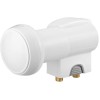 Goobay 67270 Illuminatore LNB Universale Doppio Twin, Grigio, Bianco