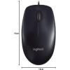 Logitech M90 Mouse USB Cablato, 1000 DPI, Mouse Ambidestro, Compatibile con PC/Mac/Laptop, Grigio - taille unique