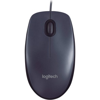 Logitech M90 Mouse USB Cablato, 1000 DPI, Mouse Ambidestro, Compatibile con PC/Mac/Laptop, Grigio - taille unique