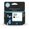 HP 301 Nero, CH561EE, Cartuccia Originale da 170 Pagine, Compatibili con Stampanti DeskJet 1000, 1050 1500, 2000, 2050, 2500, 3000, 3050, Envy 4500,5500, OfficeJet 260, 4600 - Standard Nero
