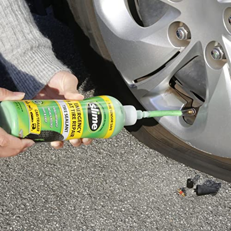Slime 10016 Sigillante Pneumatico Antiforatura, Kit di Emergenza, per Motociclette, Motocicli, Scooter, Rimorchi, Non Tossico, Ecologico, Flacone da 237 ml Slime 10016 Sigillante Pneumatico Antiforatura, Kit di Emergenza, per Motociclette, Motocicli, Scooter, Rimorchi, Non Tossico, Ecologico, Flacone da 237 ml