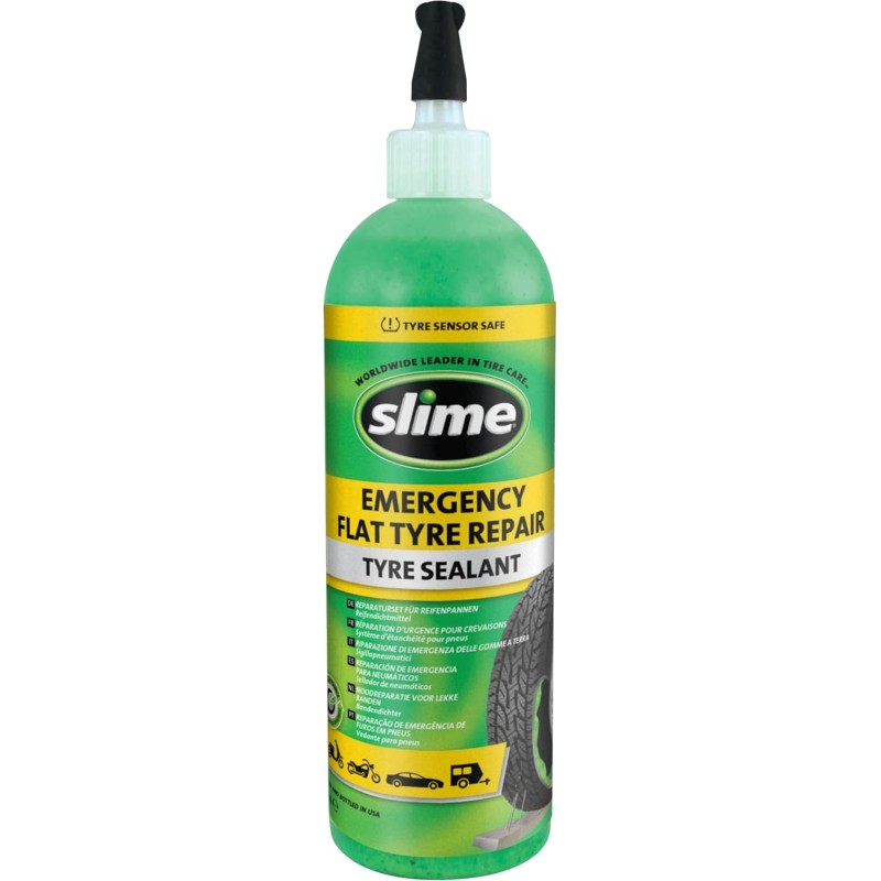 Slime SDS-500/06-IN Sigillante Pneumatico Antiforatura, Riparazione di Emergenza, per Auto, Scooter e Altri Veicoli Stradali, Non Tossico, Ecologico, Flacone da 473 ml Slime SDS-500/06-IN Sigillante Pneumatico Antiforatura, Riparazione di Emergenza, per Auto, Scooter e Altri Veicoli Stradali, Non Tossico, Ecologico, Flacone da 473 ml