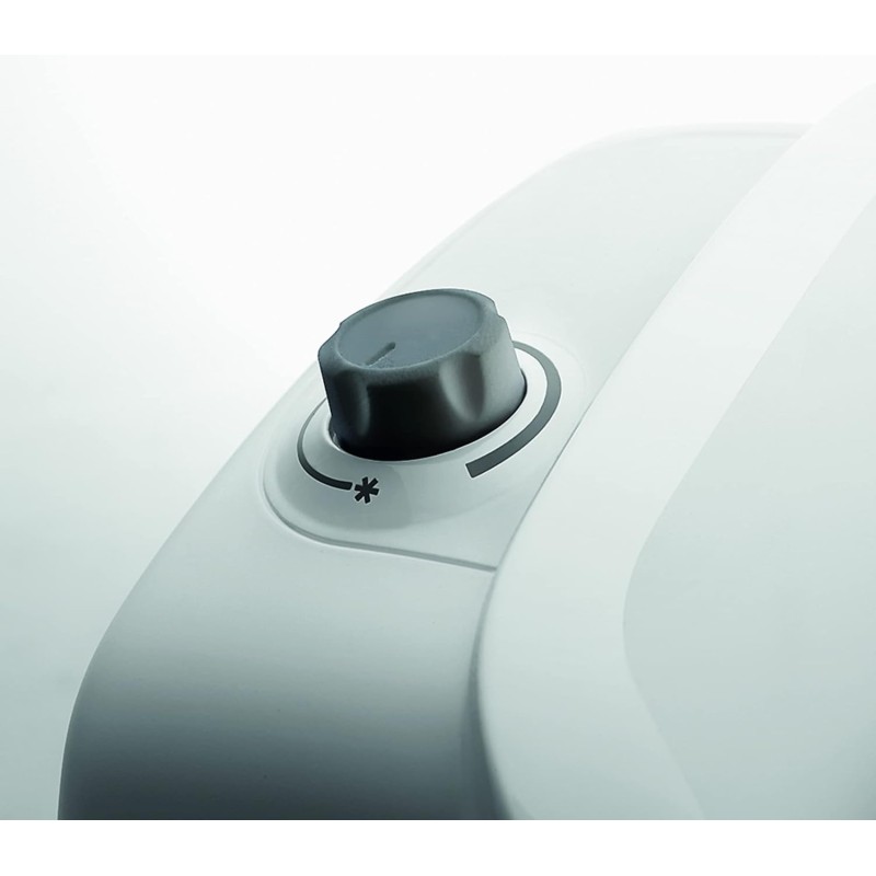 De'Longhi HVY1020 Termoventilatore verticale Young, Silenzioso e leggero, Protezione antigoccia, Maniglia, Dispositivo di sicurezza, Luce, Protezione antigelo, Piccole dimensioni, 2000watt, Bianco