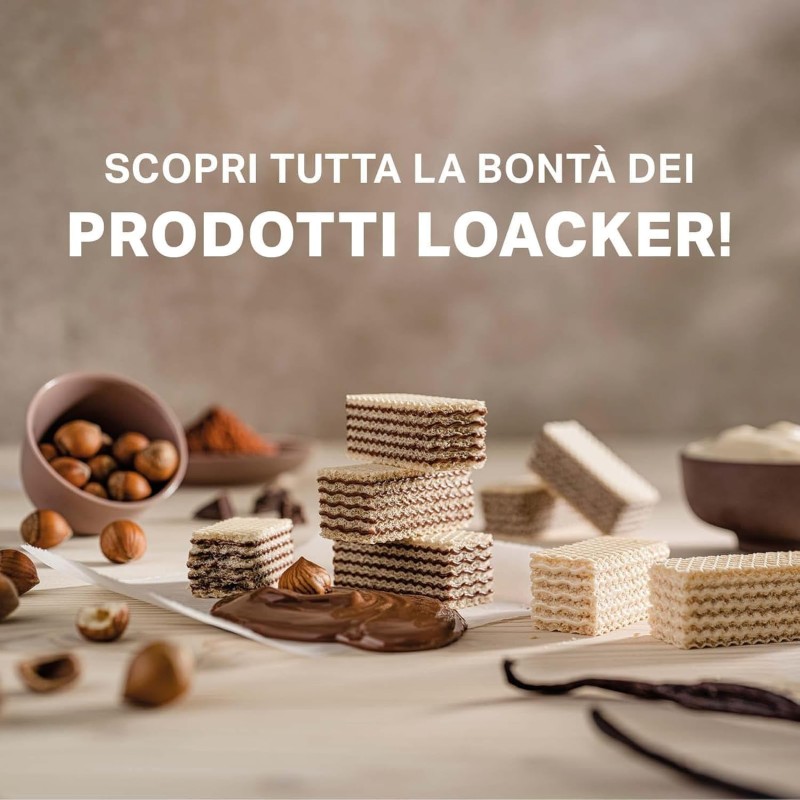 Loacker, Classic Napolitaner, Fragranti Wafer con 3 Strati di Cialde Farcite con Crema alle Nocciole 100% Italiane, Ideali per Merenda e Snack, 1 Confezione da 175g - 175 g (Confezione da 1) Loacker, Classic Napolitaner, Fragranti Wafer con 3 Strati di Cialde Farcite con Crema alle Nocciole 100% Italiane, Ideali per Merenda e Snack, 1 Confezione da 175g - 175 g (Confezione da 1)