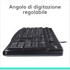 Logitech K120 Tastiera con Cavo per Windows, USB Plug-and-Play, Dimensioni Standard, Resistente agli Schizzi, Barra Spaziatrice Curva, Compatibile con PC, Laptop, Layout Italiano QWERTY - Nero Logitech K120 Tastiera con Cavo per Windows, USB Plug-and-Play, Dimensioni Standard, Resistente agli Schizzi, Barra Spaziatrice Curva, Compatibile con PC, Laptop, Layout Italiano QWERTY - Nero