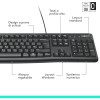 Logitech K120 Tastiera con Cavo per Windows, USB Plug-and-Play, Dimensioni Standard, Resistente agli Schizzi, Barra Spaziatrice Curva, Compatibile con PC, Laptop, Layout Italiano QWERTY - Nero Logitech K120 Tastiera con Cavo per Windows, USB Plug-and-Play, Dimensioni Standard, Resistente agli Schizzi, Barra Spaziatrice Curva, Compatibile con PC, Laptop, Layout Italiano QWERTY - Nero