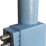 Digiquest LNB QUAD Universale LNB402C | Quattro uscite indipendenti utilizzabile per impianti standard con doppia schermatura. I/P L: 10,7~12,75 Ghz - o/P L: 950~2150 MHz - L.O. 9.75/10.6 GHZ