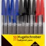 Idena 500234 - Penna a sfera, 10 pezzi, colori di scrittura assortiti