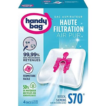 Handy Bag, S70, Sacchetti per aspirapolvere, compatibili con Bosch, Arriva, Siemens, Smily Super SX