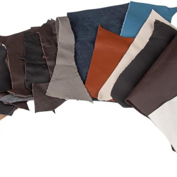 Rayher Hobby 8301500 - Ritagli di pelle, 500g, Colori misti