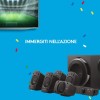 Logitech Z906 5.1 Sistema di Altoparlanti Audio Dolby Surround, Certificato THX, Dolby e DTS, Potenza 1000 Watt, Multidispositivo, Con Telecomando, Presa EU/IT, PC/PS4/Xbox/TV/Smartphone/Tablet Logitech Z906 5.1 Sistema di Altoparlanti Audio Dolby Surround, Certificato THX, Dolby e DTS, Potenza 1000 Watt, Multidispositivo, Con Telecomando, Presa EU/IT, PC/PS4/Xbox/TV/Smartphone/Tablet