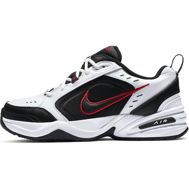 Nike Air Monarch IV, Scarpe da Ginnastica Uomo - 44 EU Bianco White Black Varsity Red 445