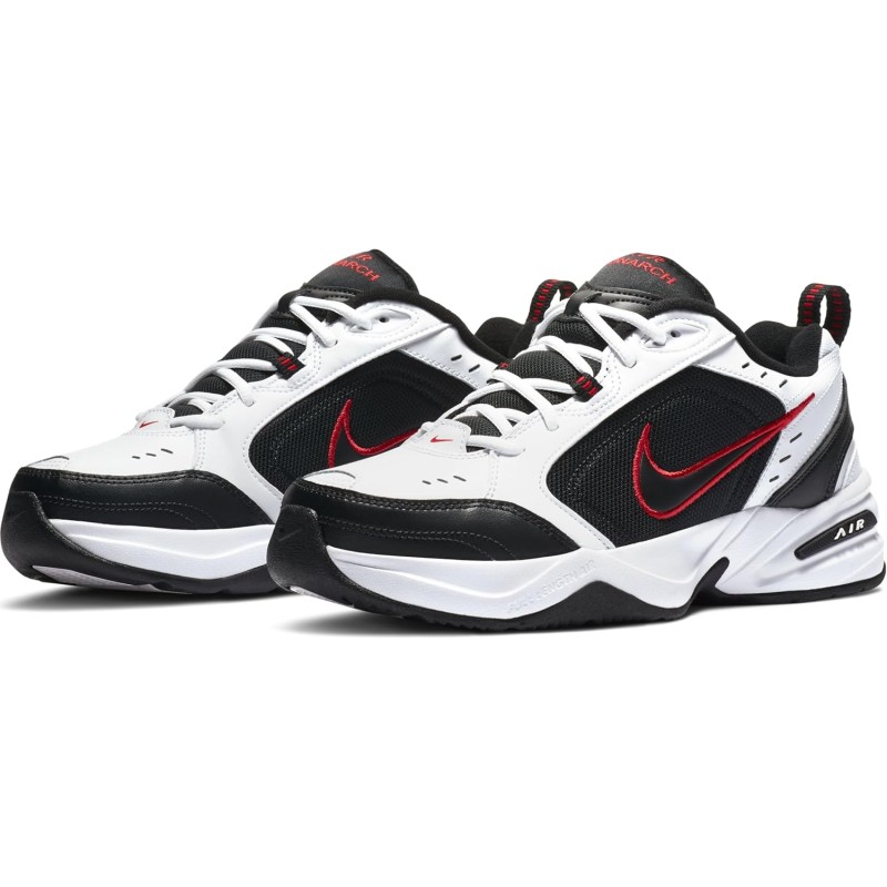 Nike Air Monarch IV, Scarpe da Ginnastica Uomo - 48.5 EU Bianco White Black Varsity Red 445 Nike Air Monarch IV, Scarpe da Ginnastica Uomo - 48.5 EU Bianco White Black Varsity Red 445
