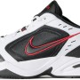 Nike Air Monarch IV, Scarpe da Ginnastica Uomo - 46 EU Bianco White Black Varsity Red 445