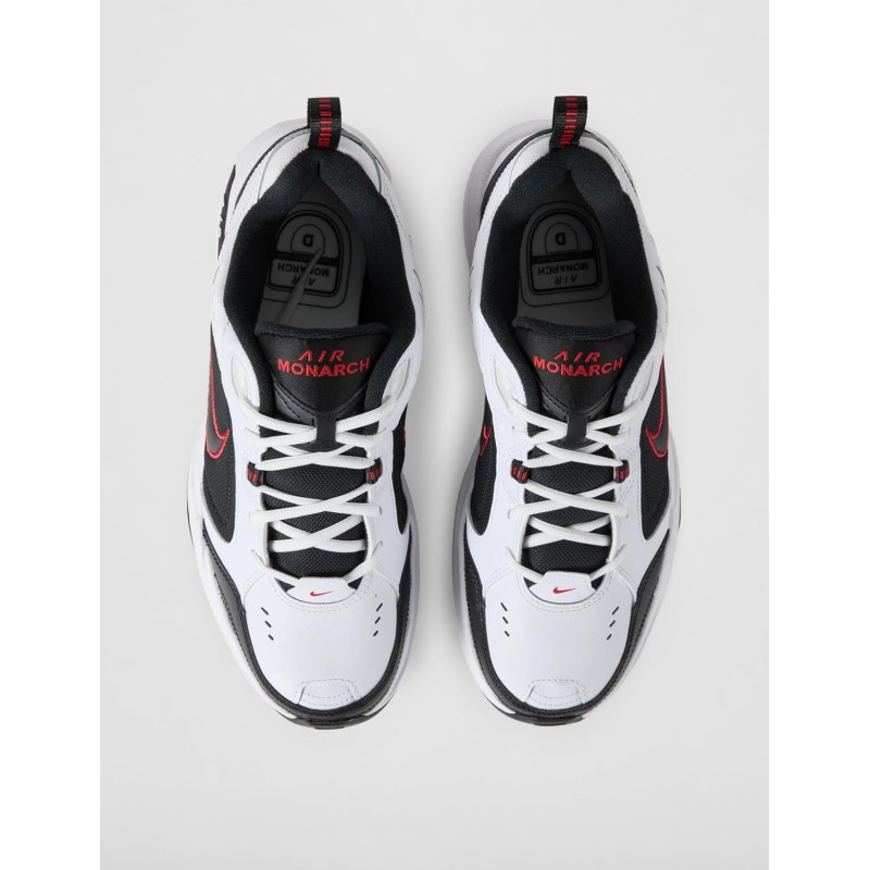 Nike Air Monarch IV, Scarpe da Ginnastica Uomo - 42.5 EU Bianco White Black Varsity Red 445 Nike Air Monarch IV, Scarpe da Ginnastica Uomo - 42.5 EU Bianco White Black Varsity Red 445