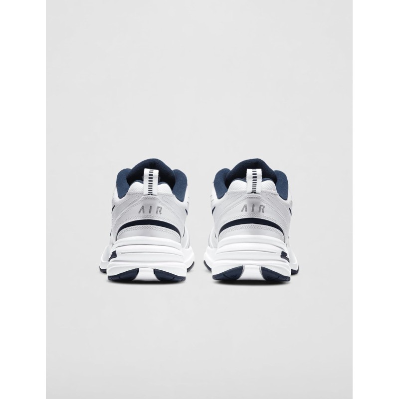 Nike Air Monarch IV, Scarpe da Ginnastica Uomo - 39 EU Bianco White Metallic Silver Midnight Navy 445 Nike Air Monarch IV, Scarpe da Ginnastica Uomo - 39 EU Bianco White Metallic Silver Midnight Navy 445