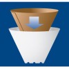 Menalux CFP4 - 100 filtri in carta, numero 4, per macchina da caffè Drip - número 4