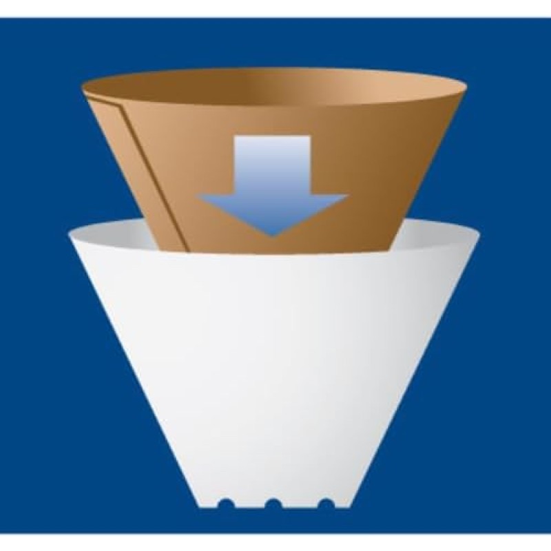 Menalux CFP4 - 100 filtri in carta, numero 4, per macchina da caffè Drip - número 4