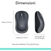 Logitech M185 Mouse Wireless, 2,4 GHz con Mini Ricevitore USB, Durata Batteria di 12 Mesi, Tracciamento Ottico 1000 DPI, Ambidestro, Compatibile con PC, Mac, Laptop - Grigio - Grigio Logitech M185 Mouse Wireless, 2,4 GHz con Mini Ricevitore USB, Durata Batteria di 12 Mesi, Tracciamento Ottico 1000 DPI, Ambidestro, Compatibile con PC, Mac, Laptop - Grigio - Grigio