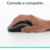 Logitech M185 Mouse Wireless, 2,4 GHz con Mini Ricevitore USB, Durata Batteria di 12 Mesi, Tracciamento Ottico 1000 DPI, Ambidestro, Compatibile con PC, Mac, Laptop - Grigio - Grigio Logitech M185 Mouse Wireless, 2,4 GHz con Mini Ricevitore USB, Durata Batteria di 12 Mesi, Tracciamento Ottico 1000 DPI, Ambidestro, Compatibile con PC, Mac, Laptop - Grigio - Grigio
