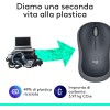 Logitech M185 Mouse Wireless, 2,4 GHz con Mini Ricevitore USB, Durata Batteria di 12 Mesi, Tracciamento Ottico 1000 DPI, Ambidestro, Compatibile con PC, Mac, Laptop - Grigio - Grigio Logitech M185 Mouse Wireless, 2,4 GHz con Mini Ricevitore USB, Durata Batteria di 12 Mesi, Tracciamento Ottico 1000 DPI, Ambidestro, Compatibile con PC, Mac, Laptop - Grigio - Grigio