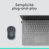Logitech M185 Mouse Wireless, 2,4 GHz con Mini Ricevitore USB, Durata Batteria di 12 Mesi, Tracciamento Ottico 1000 DPI, Ambidestro, Compatibile con PC, Mac, Laptop - Grigio - Grigio Logitech M185 Mouse Wireless, 2,4 GHz con Mini Ricevitore USB, Durata Batteria di 12 Mesi, Tracciamento Ottico 1000 DPI, Ambidestro, Compatibile con PC, Mac, Laptop - Grigio - Grigio