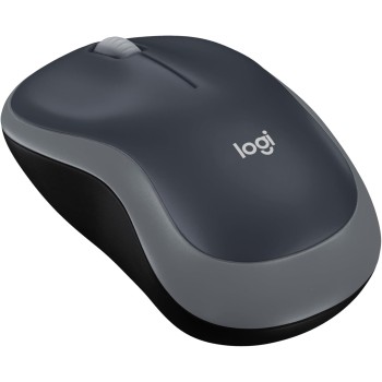 Logitech M185 Mouse Wireless, 2,4 GHz con Mini Ricevitore USB, Durata Batteria di 12 Mesi, Tracciamento Ottico 1000 DPI, Ambidestro, Compatibile con PC, Mac, Laptop - Grigio - Grigio