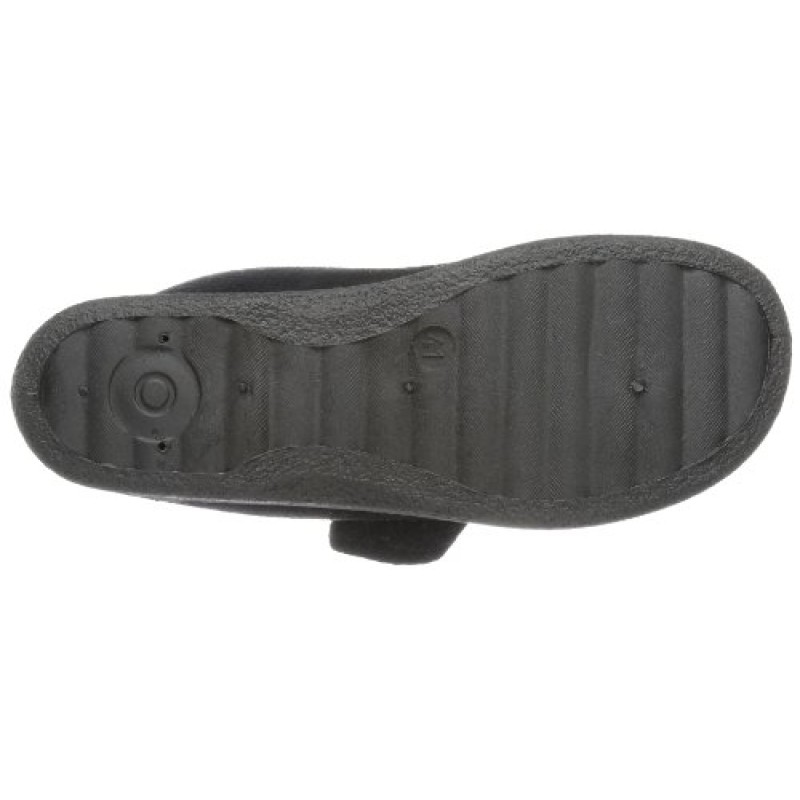 Manitu Home Pantofole da Uomo, Alte - 43 EU Nero Schwarz Schwarz 1