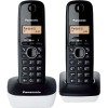 Panasonic KX-TG1612JTW Telefono Cordless DECT Doppio con Base Montabile a Parete, Rubrica da 50 voci, Nero/Bianco - Duo Bianco Panasonic KX-TG1612JTW Telefono Cordless DECT Doppio con Base Montabile a Parete, Rubrica da 50 voci, Nero/Bianco - Duo Bianco