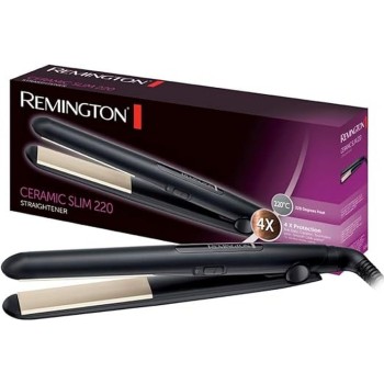 Remington Piastra per Capelli Ceramic Slim - 4 Protezioni: Rivestimento antistatico in ceramica e Tormalina - Distribuzione uniforme del calore, carica statica inferiore e lucentezza setosa, S1510 Remington Piastra per Capelli Ceramic Slim - 4 Protezioni: Rivestimento antistatico in ceramica e Tormalina - Distribuzione uniforme del calore, carica statica inferiore e lucentezza setosa, S1510