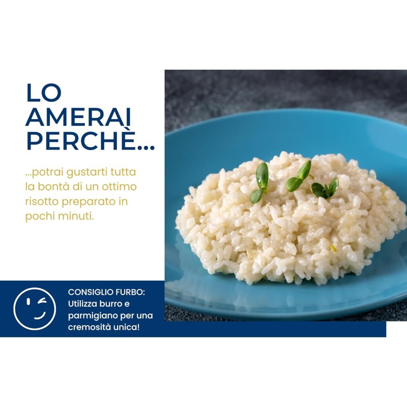 Riso Scotti, Risotto al Formaggio Cremoso, Riso Carnaroli con Formaggio, Senza Glutine, Pronto in 12 Minuti, 210 g - 210 g (Confezione da 1)